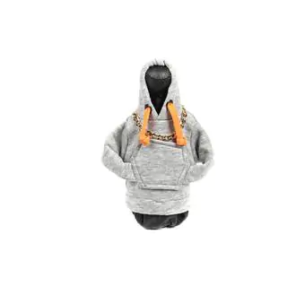 Schaltknauf Abdeckung Hoodie (grau, orange Kordel) Foto 1
