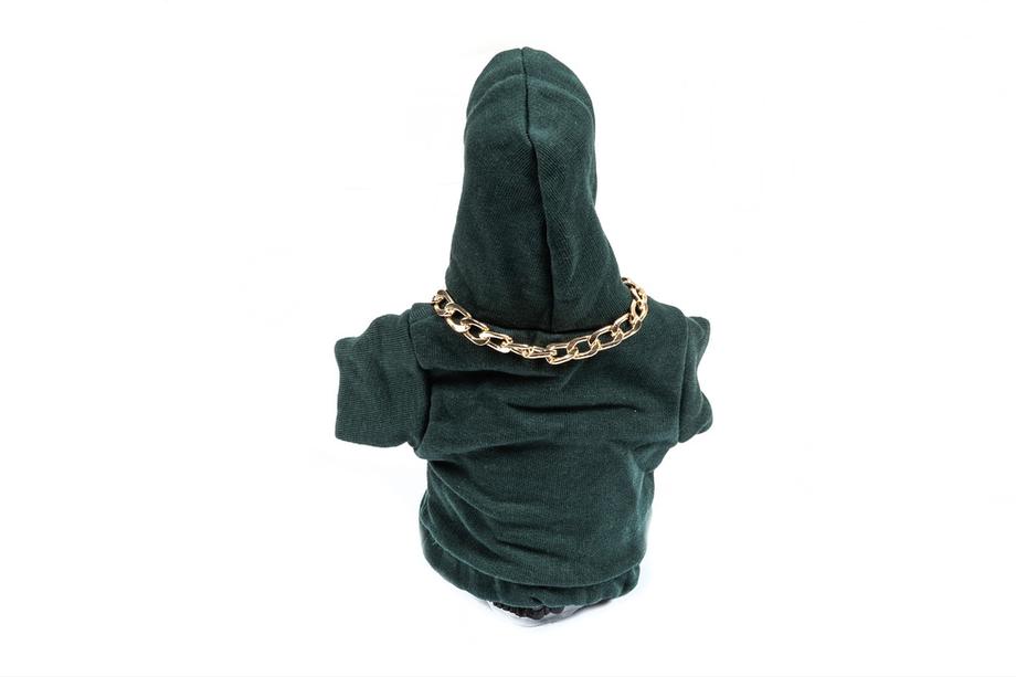 Schaltknaufhülle Hoodie-Style (grün, orangefarbene Kordel) Foto 4