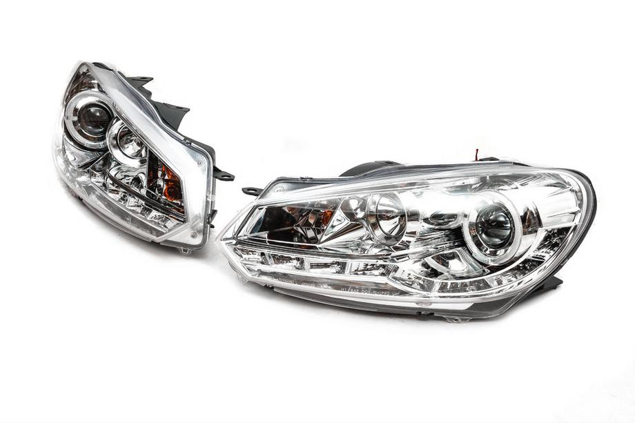 Volkswagen Golf 6 2008-2014 Frontscheinwerfer Silver (2 Stk, LED) Foto 1