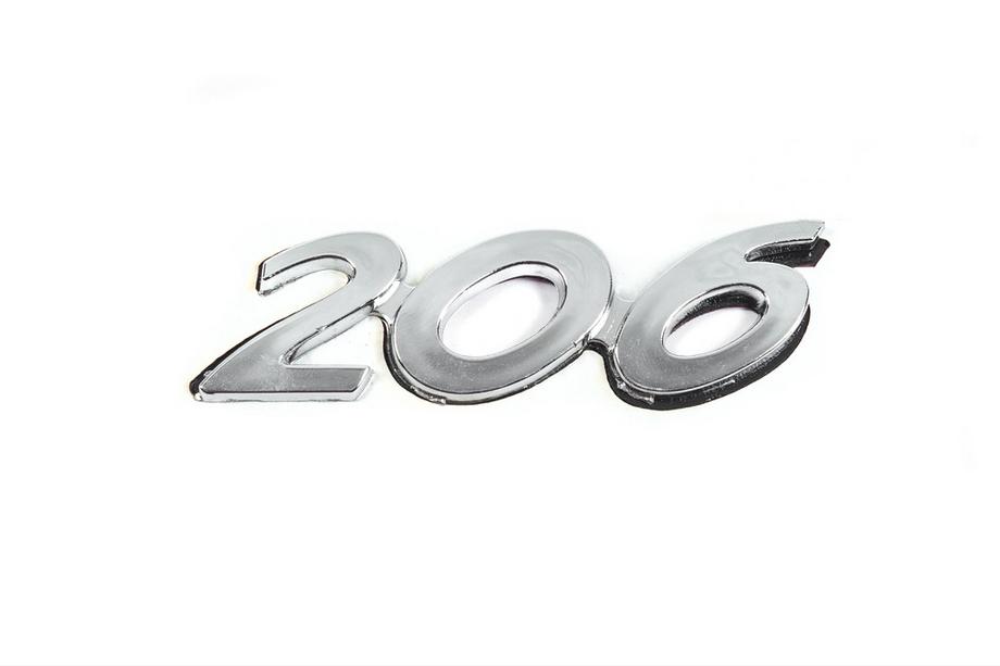 Peugeot 206 1998-2024 Emblem 206 (90mm x 25mm) Image