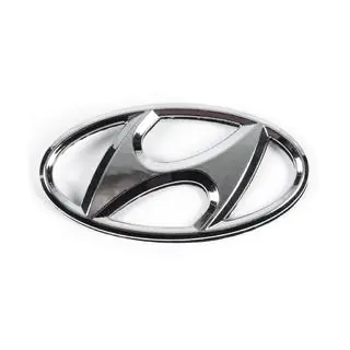 Emblem 86300-1J500 (125 mm x 65 mm) Hyundai I-20 2008-2012 Foto 1