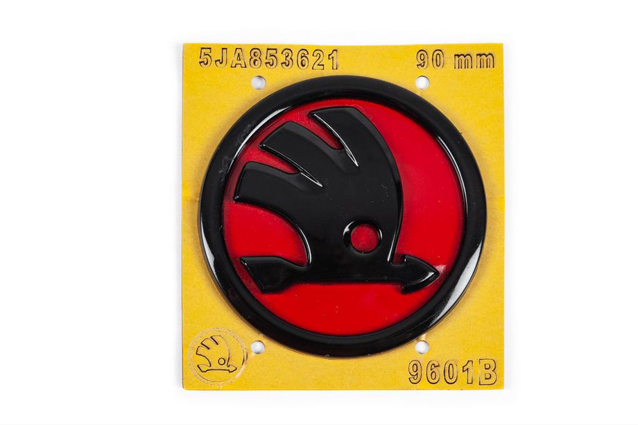 Skoda Rotes Emblem 5JA853621 (89 mm) Image