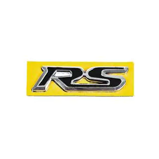 Emblem RS schwarz mit Chrom (95mm x 25mm) Foto 1