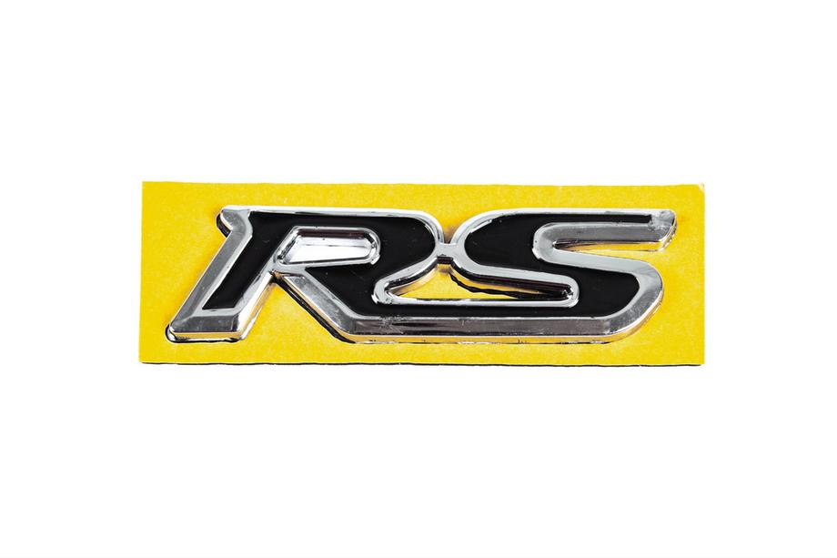 Honda Emblem RS schwarz mit Chrom (95mm x 25mm) Image