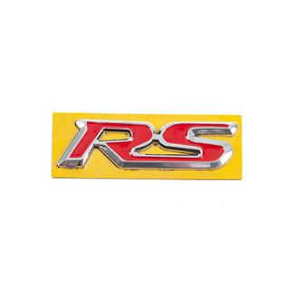 Emblem RS rot mit Chrom (95mm x 25mm) Foto 1