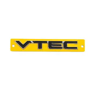 Emblem VTEC schwarz mit Chrom (110mm x 15mm) Foto 1