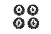 Renault Schwarze Felgendeckel mit Ring 81568 (57mm auf 49mm, 4 Stk) Foto 2