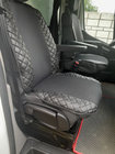 Autositzauflage ECO und Stoff (1 Stk, Schwarz mit schwarzer Naht + Stoff) Foto 3