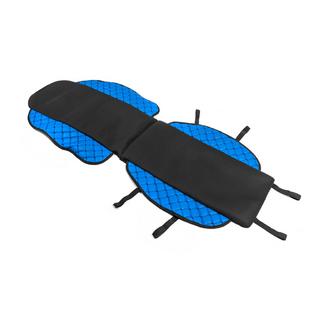 Autositzauflage ECO und Stoff (1 Stk, Blau mit schwarzer Naht + Stoff) Foto 2