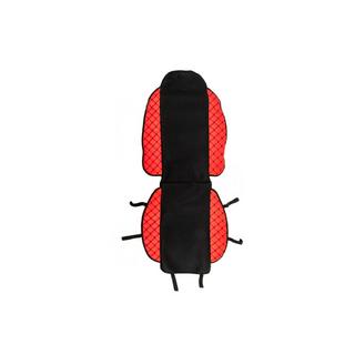 Autositzauflage ECO und Stoff (1 Stk, Rot mit schwarzer Naht + Stoff) Foto 1