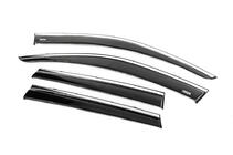 Volkswagen Touareg 2010-2018 Windabweiser mit Chromleiste (4 Stk., Niken) Foto 4