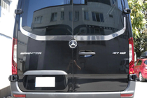 Mercedes Sprinter W907/W910 2018- Heckscheibenleiste V-2 Carmos (2 Stk, Edelstahl) Foto 1