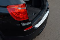 BMW X3 F25 2011-2018 Edelstahl Ladekantenschutz OmsaLine (glanz, Edelstahl) Foto 1