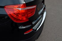 BMW X3 F25 2011-2018 Edelstahl Ladekantenschutz OmsaLine (glanz, Edelstahl) Foto 6