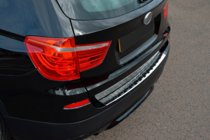 BMW X3 F25 2011-2018 Edelstahl Ladekantenschutz OmsaLine (glanz, Edelstahl) Foto 2