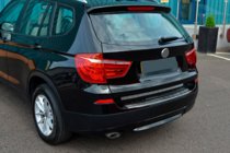 BMW X3 F25 2011-2018 Edelstahl Ladekantenschutz OmsaLine (glanz, Edelstahl) Foto 5