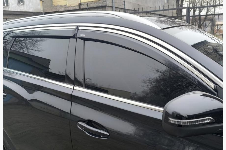Chery Tiggo 7 2020- Windabweiser mit Chromleiste (4 Stk, Niken) Image