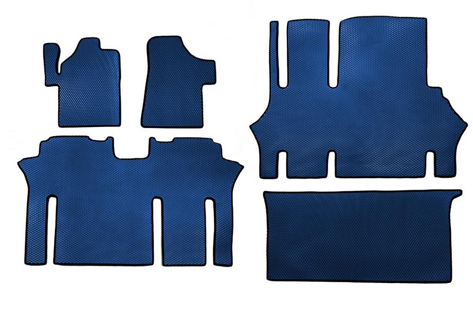Mercedes Viano 2004-2014 EVA V2 Fußmatten (Nur Abholung, Komplettset, Blau) Image