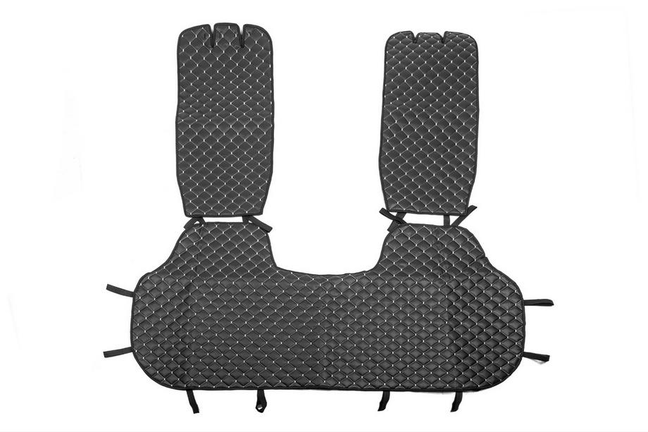 Sitzauflagen für Rücksitze ECO (Set, Schwarz mit grauer Naht) Foto 4