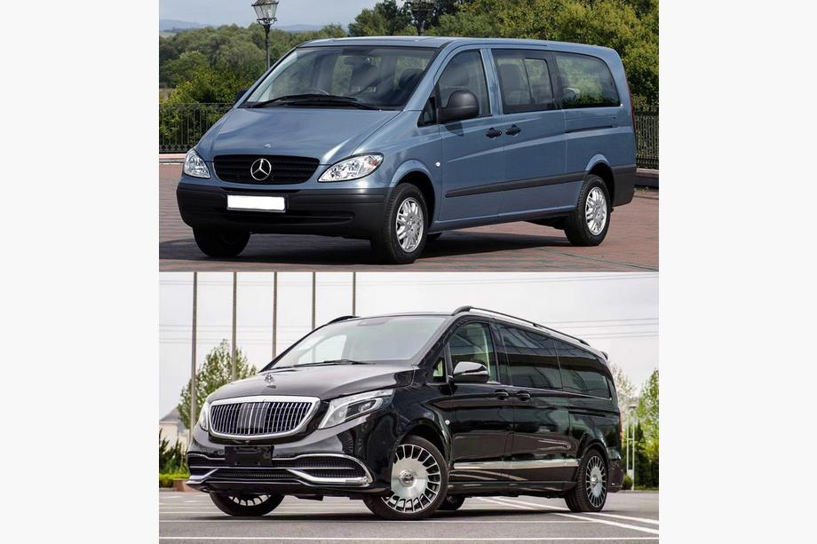 Mercedes Viano 2004-2014 Facelift Kit auf W447 Maybach Foto 10