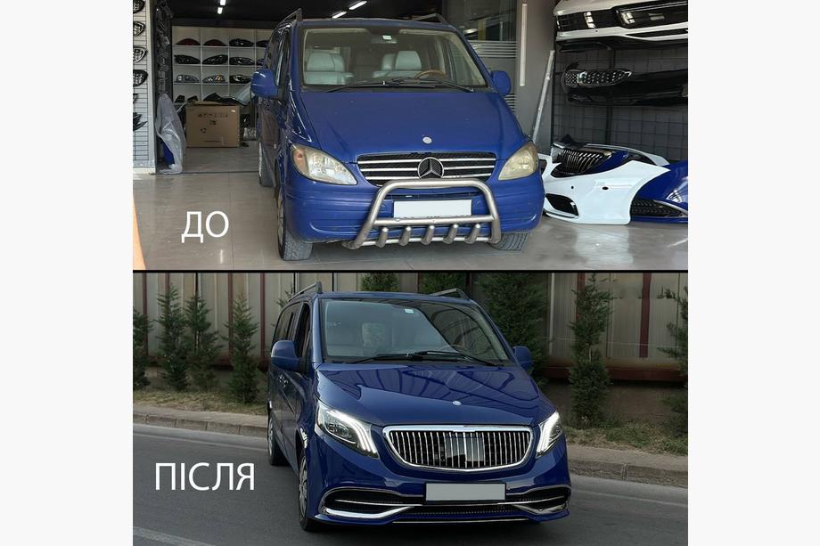 Mercedes Viano 2004-2014 Facelift Kit auf W447 Maybach Foto 8