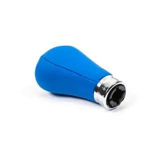 Schaltknauf OEM (Kunstleder, blau glatt) Foto 4