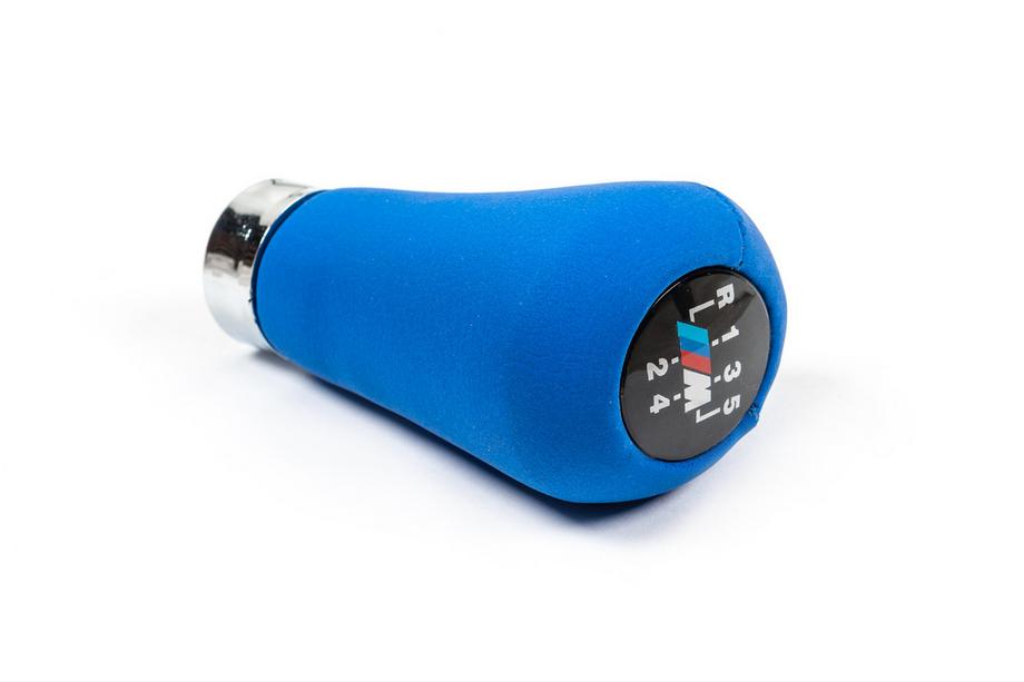 BMW 5 Series E34 1988-1995 Schaltknauf OEM (Kunstleder, blau glatt) Image
