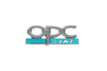 Opel Metallemblem Kofferraum OPC Line (Chrom+Blau) Foto 2