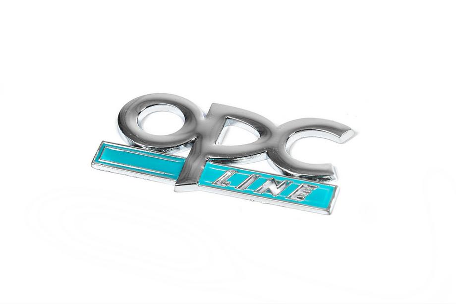 Opel Metallemblem Kofferraum OPC Line (Chrom+Blau) Image