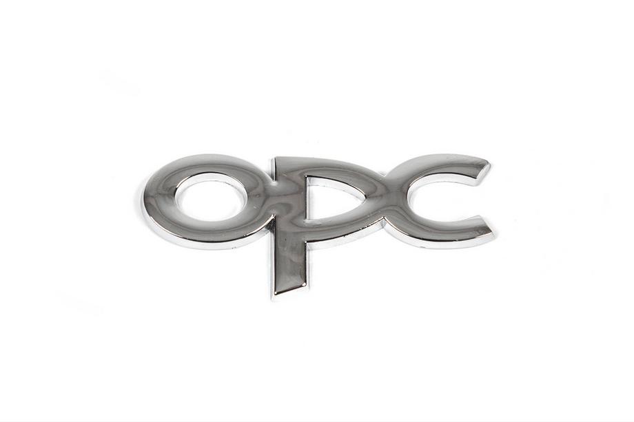 Opel Metallemblem Kofferraum OPC Chrom Foto 1