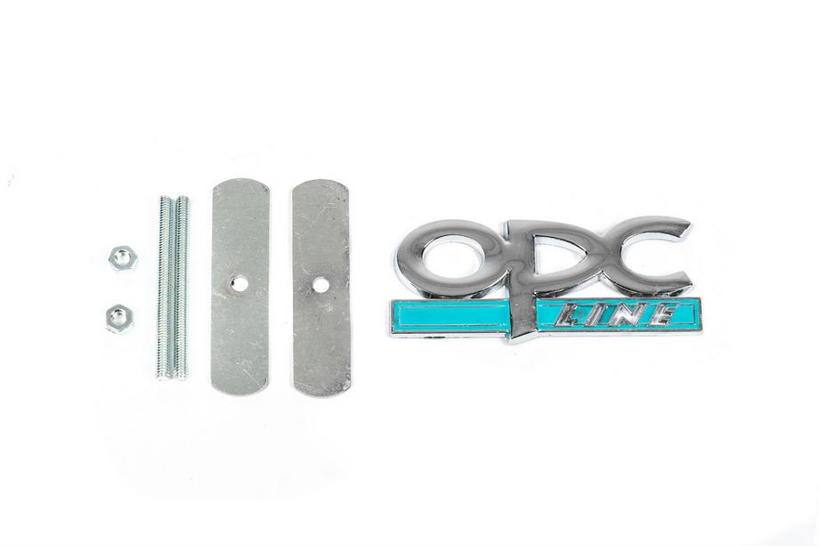 Opel Metallemblem für Kühlergrill OPC Line (Chrom+Blau) Foto 1