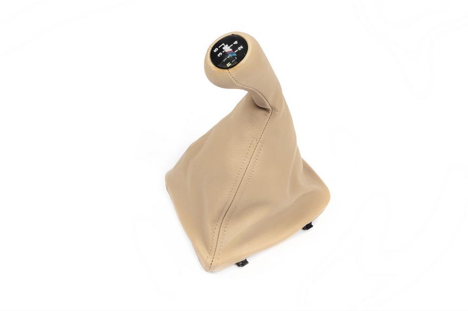 BMW 3 Series E46 1998-2006 Schaltsack + Schalthebel OEM (beige) Foto 1
