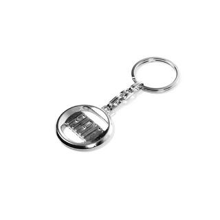 Metallschlüsselanhänger mit Fiat Logo Foto 2