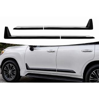 Schwarze Türleisten F-Sport weiß+schwarz (4 Stk, ABS)