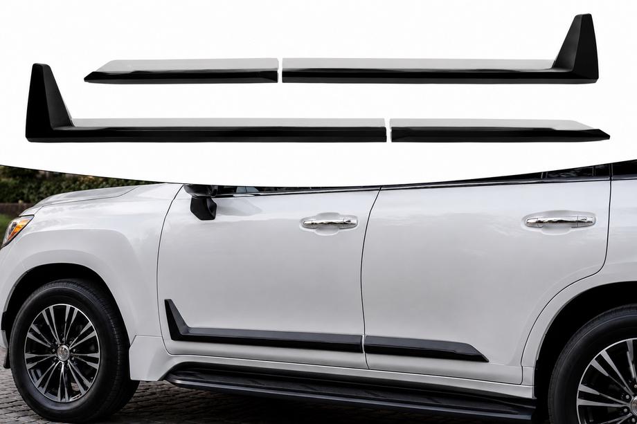 Lexus LX 500d/600 2022- Schwarze Türleisten F-Sport weiß+schwarz (4 Stk, ABS) Foto 1