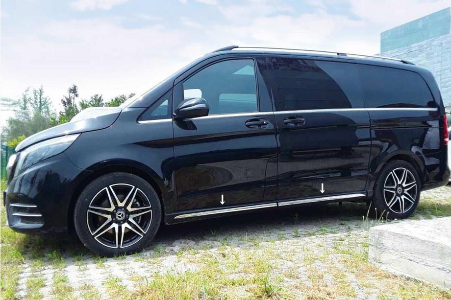 Mercedes Vito/V-class W447 2014- Einstiegsleisten Edelstahl (4 Stk) Image