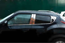 Nissan Juke 2010-2019 Edelstahl Türsäulen Zierleisten Omsa Line (6 Stk) Foto 1