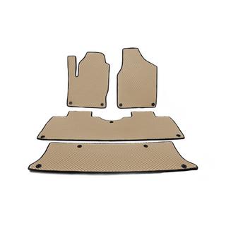 EVA Fußmatten (3 Reihen, Beige) Seat Alhambra 1996-2010 Foto 1