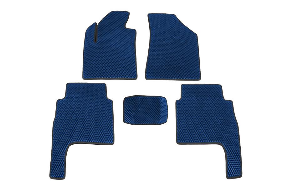 Hyundai Santa Fe 2 2006-2012 EVA Fußmatten (Blau) 2010-2012 Image