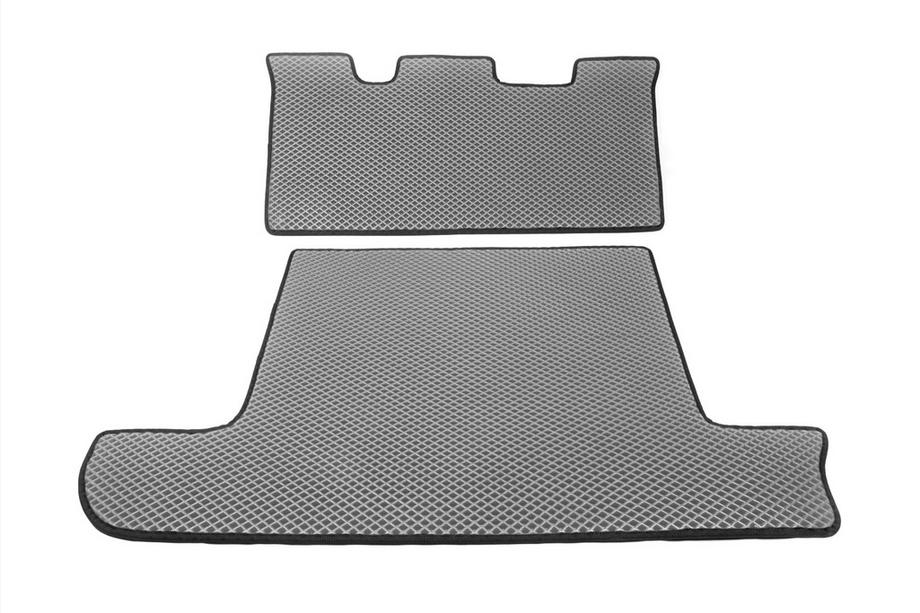 Toyota Land Cruiser 100 1998-2007 Kofferraummatte 2 Stk Grau (EVA, 7-Sitzer) Foto 1