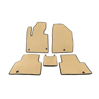 Fußmatten 5-Sitzer (EVA, Beige) Hyundai Santa Fe 3 2012-2018 Foto 1