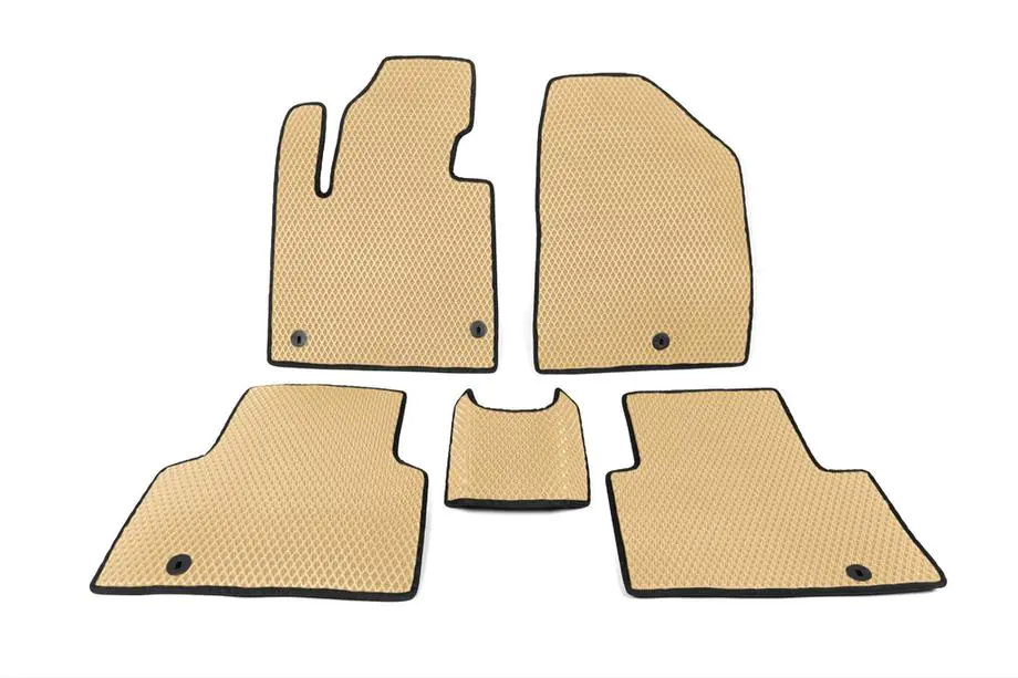 Hyundai Santa Fe 3 2012-2018 Fußmatten 5-Sitzer (EVA, Beige) Image