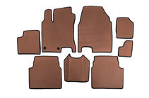 Nissan Qashqai 2007-2010 EVA Fußmatten für +2 (3 Reihen, Braun) Foto 1