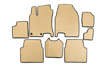 Nissan Qashqai 2007-2010 EVA Fußmatten für +2 (3 Reihen, Beige) Foto 1