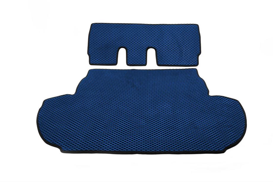 Peugeot 4007 2007-2013 Kofferraummatte (EVA, Blau) 7-Sitzer Ohne Subwoofer Image