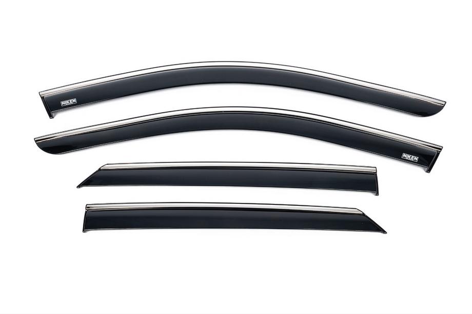 Hyundai Ioniq 5 2021- Windabweiser mit Chromleiste (4 Stk, Niken) Image