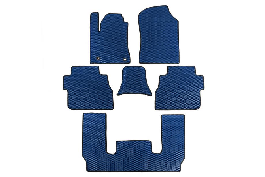 Toyota Sequoia 2007-2022 EVA Fußmatten 3-reihig (Blau) Image