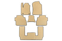 Toyota Sequoia 2007-2022 EVA Fußmatten 3 Reihen (Beige) Mittelreihe - Durchgang Foto 1