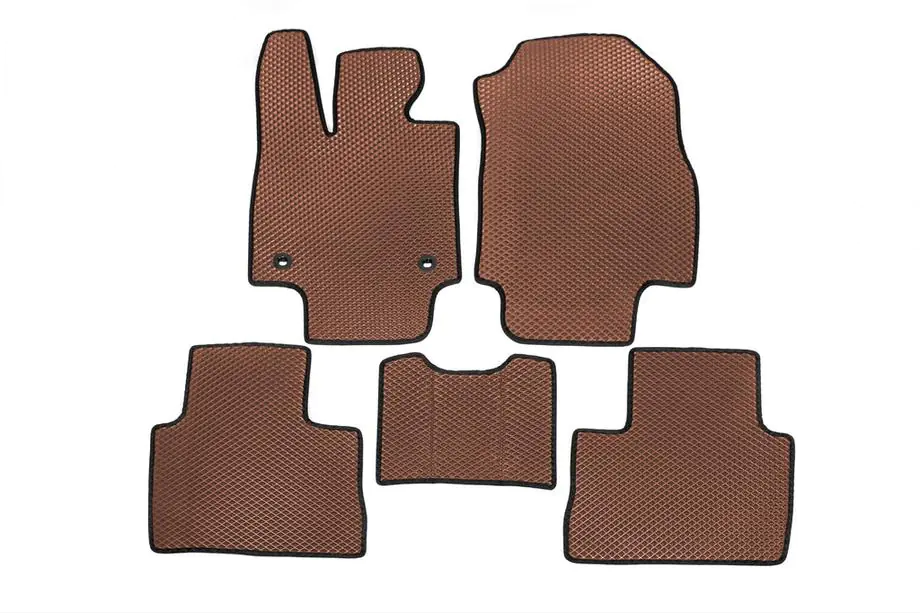 Toyota Rav 4 2019–2025 EVA Fußmatten Automatikgetriebe (Braun) Image