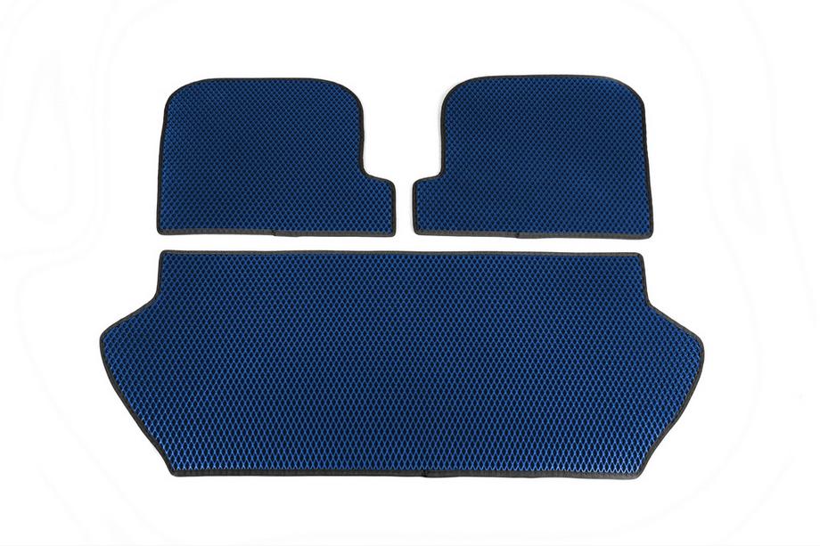 Volvo XC90 2002-2014 Kofferraummatte aus 3 Teilen (EVA, Blau) Image